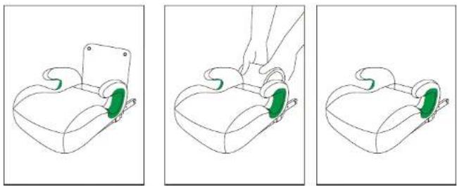 Beemoo Range - INSTALLASJON ISOFIX + 3-PUNKTS SIKKERHETSBELTE - 4