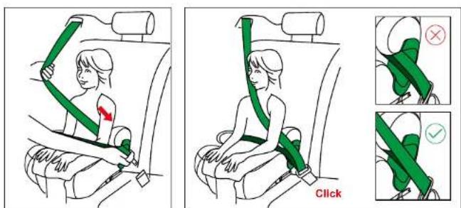 Beemoo Range - ASENNUS KOLMIPISTEVYÖLLÄ IRROTA ISOFIX TURVAISTUIMESTA - 1