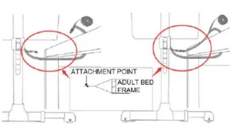 ATTACHMENT POINT ADULT BED FRAME