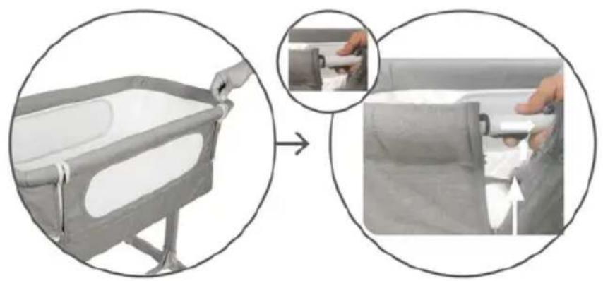 Moweo Alex - Die „Bedside Sleeper“-Funktion einstellen: - 1