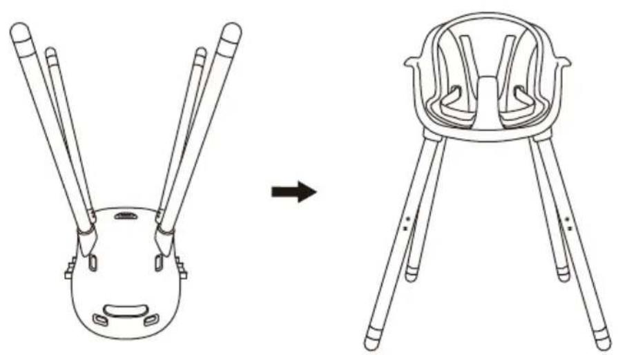 Beemoo CARE Nordic Highchair - ASENNUS - 3