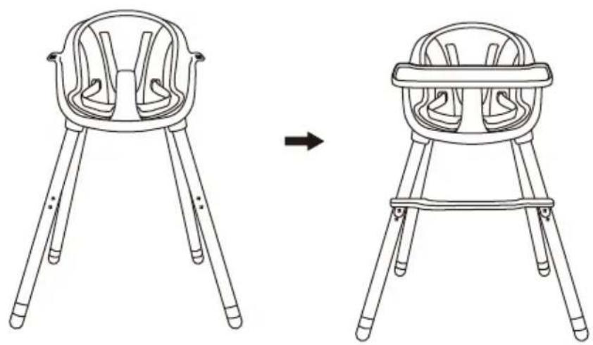 Beemoo CARE Nordic Highchair - MONTERING - 4