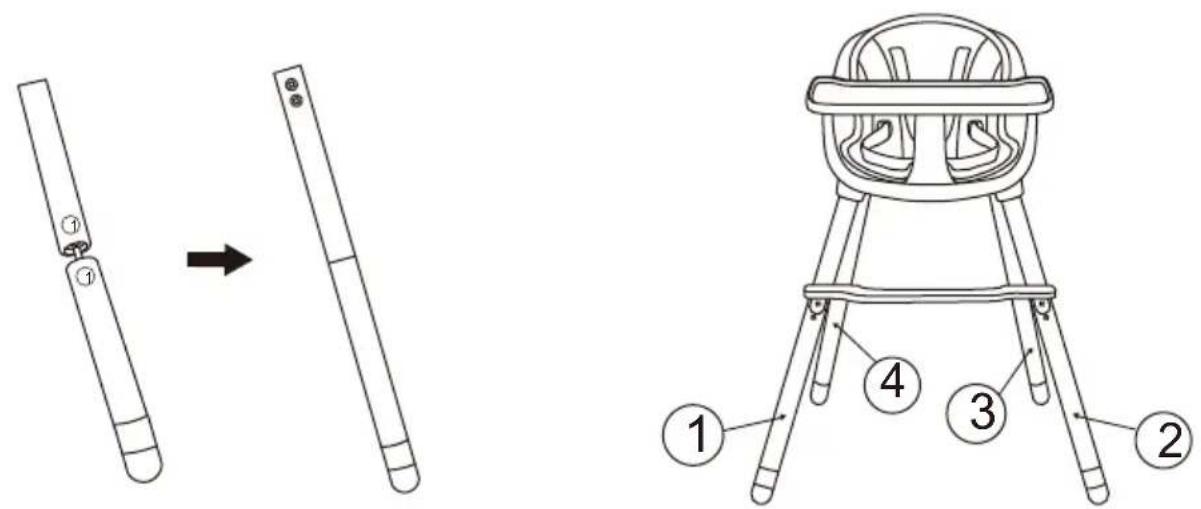 Beemoo CARE Nordic Highchair - MONTERING - 1