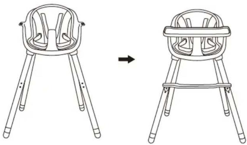 Beemoo CARE Nordic Highchair - ASSEMBLING - 5