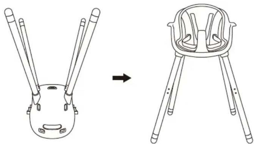 Beemoo CARE Nordic Highchair - ASSEMBLING - 4