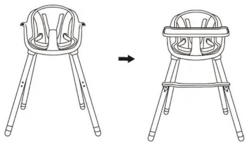 Beemoo CARE Nordic Highchair - MONTAGE - 4