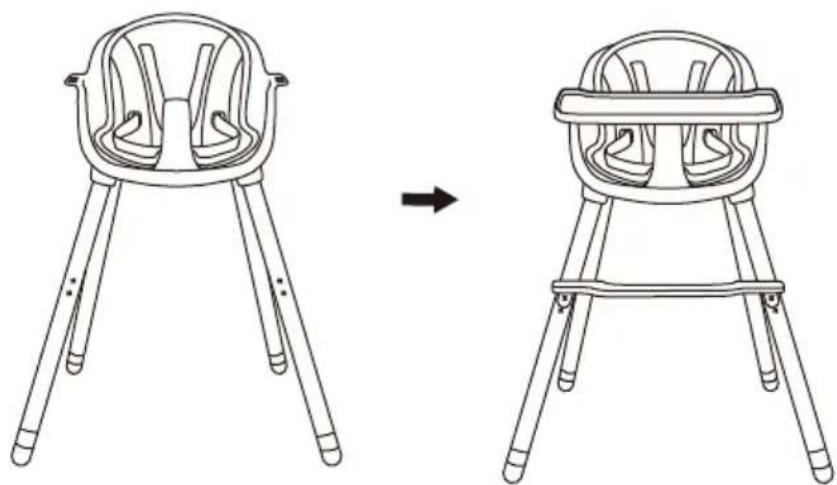 Beemoo CARE Nordic Highchair - MONTERING - 4