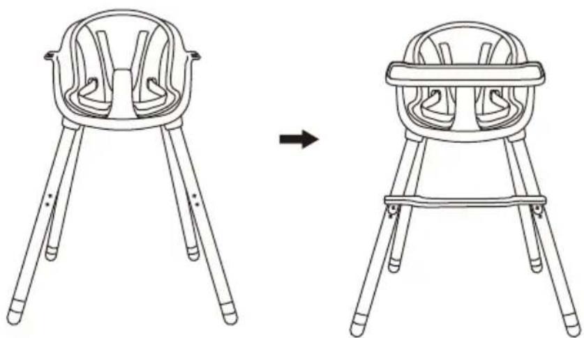 Beemoo CARE Nordic Highchair - MONTERING - 4