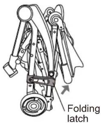 Folding latch