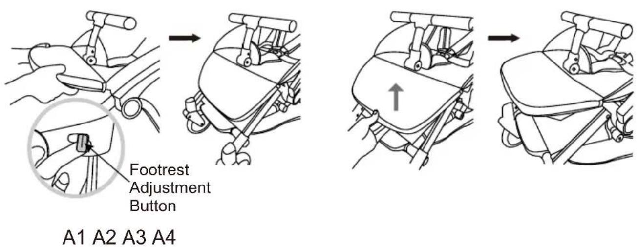 Beemoo Easy Fly Lux 4 - To use footrest adjustment - 1