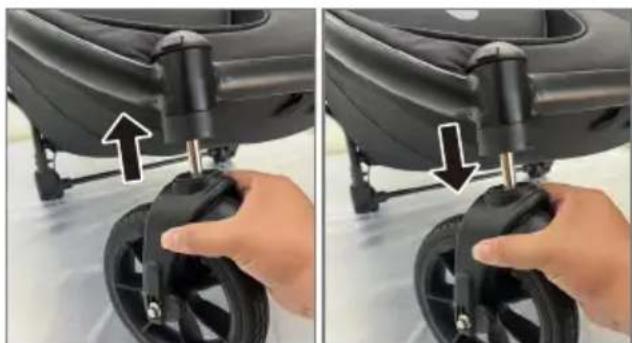 Beemoo BFF60 - Install the Front Wheels: - 1