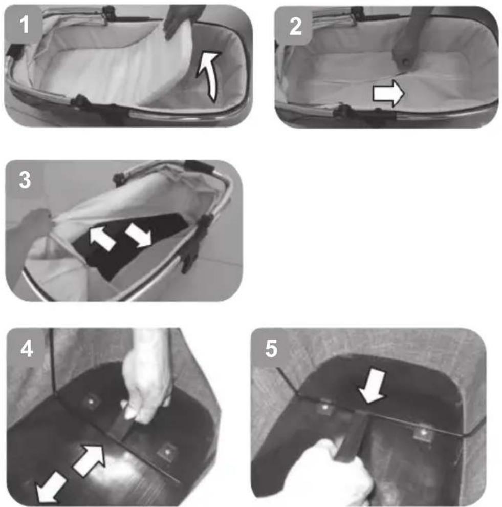 Beemoo Pro Multi 2 Carrycot - UNFOLD & FOLD THE CARRYCOT - 1