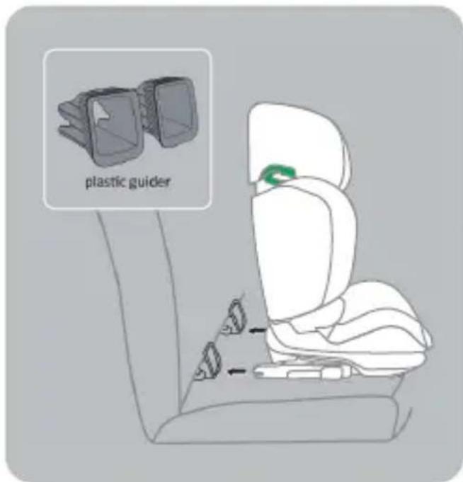 Beemoo Recline - Turvavyöistuimen asentaminen - 2