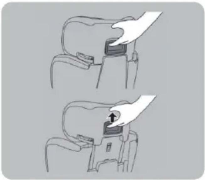 Beemoo Recline - Justera nackstödets höjd - 1