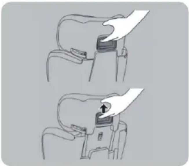 Beemoo Recline - Adjusting the headrest height - 1