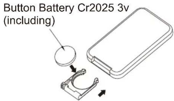 Button Battery Cr2025 3v (including)
