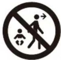 Prohibition sign with pictogram of a walking person and child, indicating no smoking or abortion