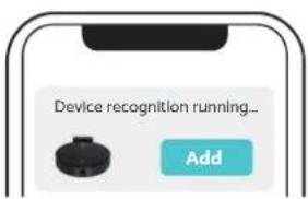 Device recognition running... Add