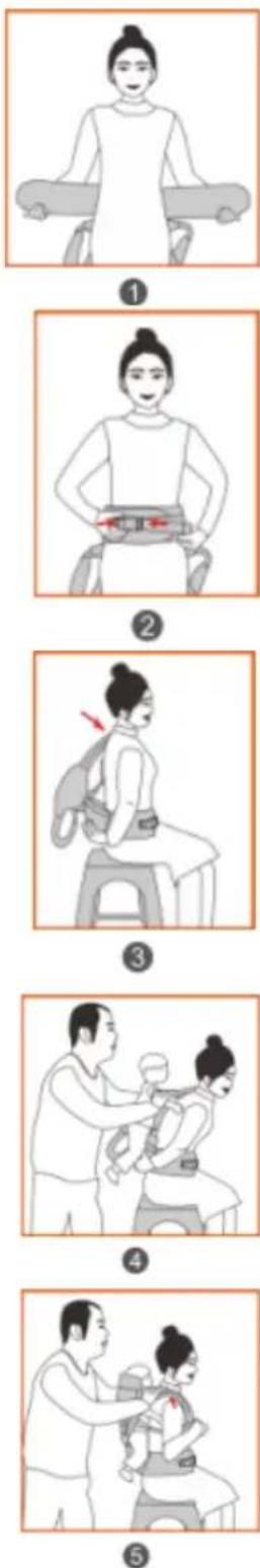 Beemoo Care Carry Comfort - Magplacering (utåtvänd) - 3