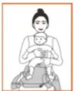Beemoo Care Carry Comfort - Magplacering (utåtvänd) - 2