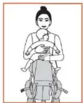 Beemoo CARE Dynamic - Vordere Trageposition (nach innen gerichtet) - 2