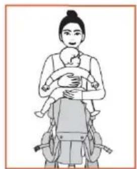 Beemoo CARE Dynamic - Främre bärposition (vänd inåt) - 2
