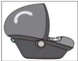 Beemoo Route i-Size ISOFIX Base - ADJUSTING THE CANOPY - 1