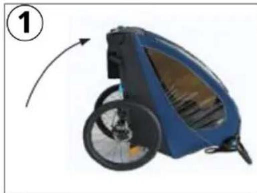 Beemoo Sporty Trail - Mounting the jogger wheel (jogger configuration) - 1