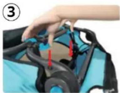 Beemoo Sporty Trail - Folding the Base Frame - 3