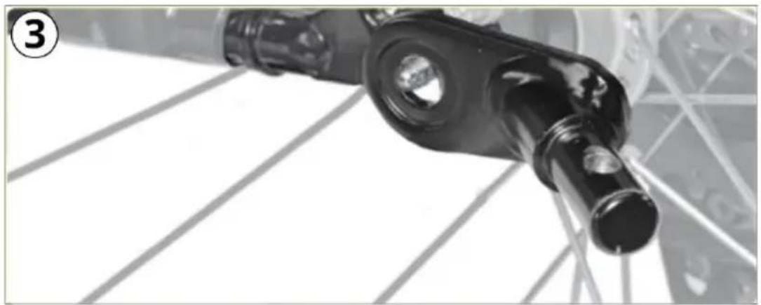 Beemoo Sporty Trail - Warning! The axle coupling must be fitted correctly. An incorrectly mounted axle coupling can come loose while riding and lead to accidents with life-threatening injuries. - 4