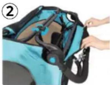 Beemoo Sporty Trail - Folding the Base Frame - 2