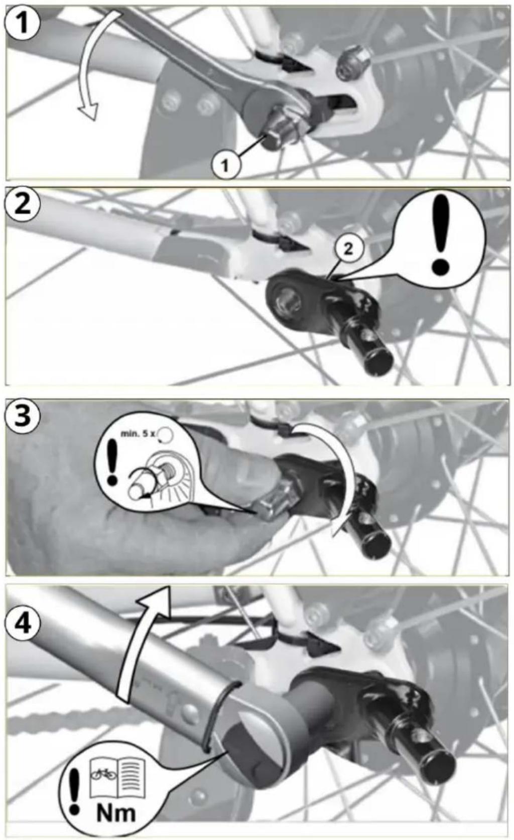 Beemoo Sporty Trail - Assembly of the Axle Coupling (solid axle) - 1