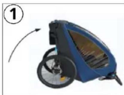 Beemoo Sporty Trail - Montage der Buggy-Räder (Buggy-Modus) - 1