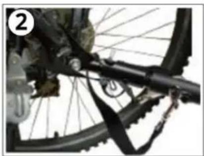 Beemoo Sporty Trail - Coupling the trailer to the bicycle (bicycle trailer configuration) - 2