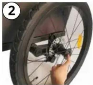 Beemoo Sporty Trail - Achtung! Prüfen Sie nach der Montage die Arretierung, indem Sie beide Räder hin und her bewegen! - 2