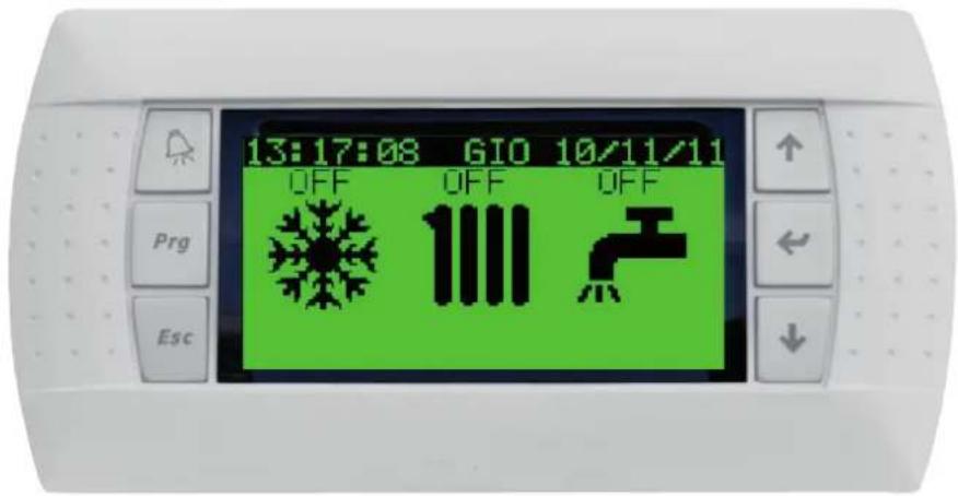 13:17:08 GIO 10/11/11 OFF OFF OFF Prg 1111 1111 Esc