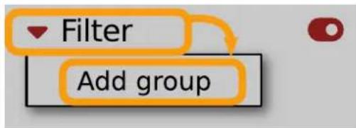 Filter Add group