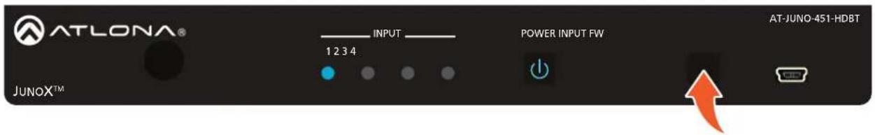 ATLONA® INPUT POWER INPUT FW AT-JUNO-451-HDBT 1 2 3 4 JUNOX™