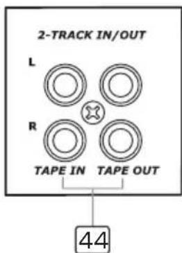 2-TRACK IN/OUT L R TAPE IN TAPE OUT 44