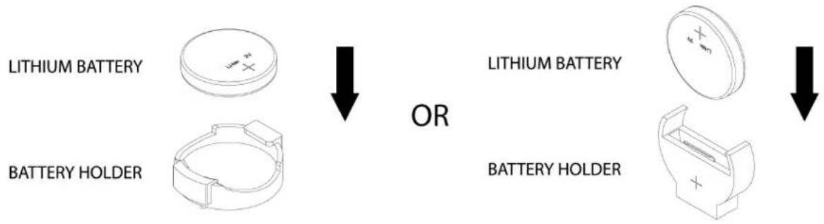 LITHIUM BATTERY BATTERY HOLDER OR LITHIUM BATTERY BATTERY HOLDER