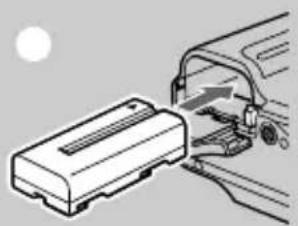 SONY Mavica MVC-FD87 - Installing the battery pack - 2