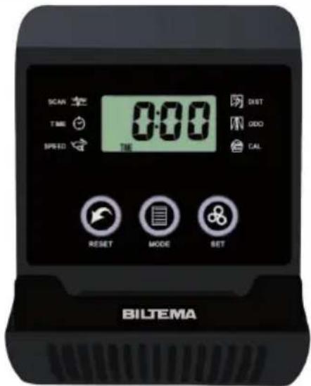 SCAN TIME SPEED 0:00 TIME DIST ODO CAL RESET MODE SET BILTEMA