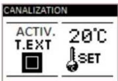 CANALIZATION ACTIV. T.EXT 20°C SET