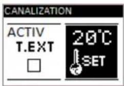 CANALIZATION ACTIV T.EXT 20°C SET