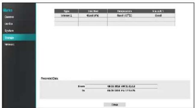 Users Current Device System Storage Network Types Internet 1 Good IP# Good (45°C) Good Recommended Data Name: US 20-DECE AM 32.5213 To: US 20-DECE IP 171629 OK