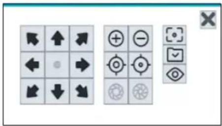 Grid of directional and target icons including arrows, circles, and zoom symbols