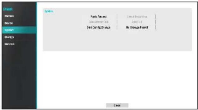 System Break Record Delete Record First Delete Record Data Config Change No Storage Found Close