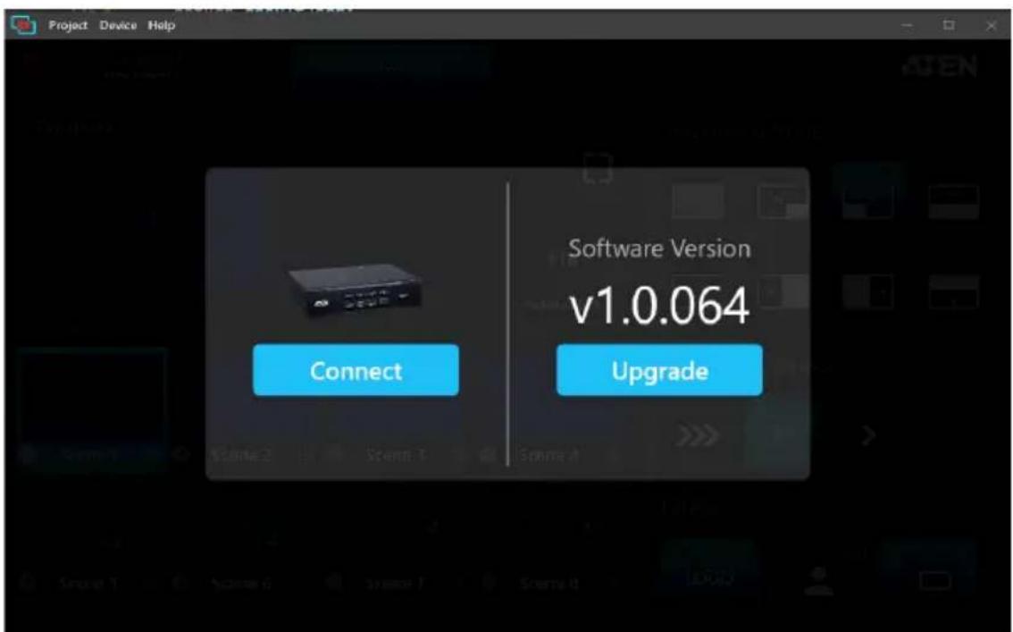Project Device Help Connect Software Version v1.0.064 Upgrade