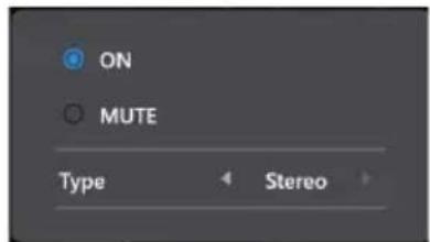 ON MUTE Type Stereo