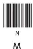 Unitech MS925 - 大文字英字（続き） - 1